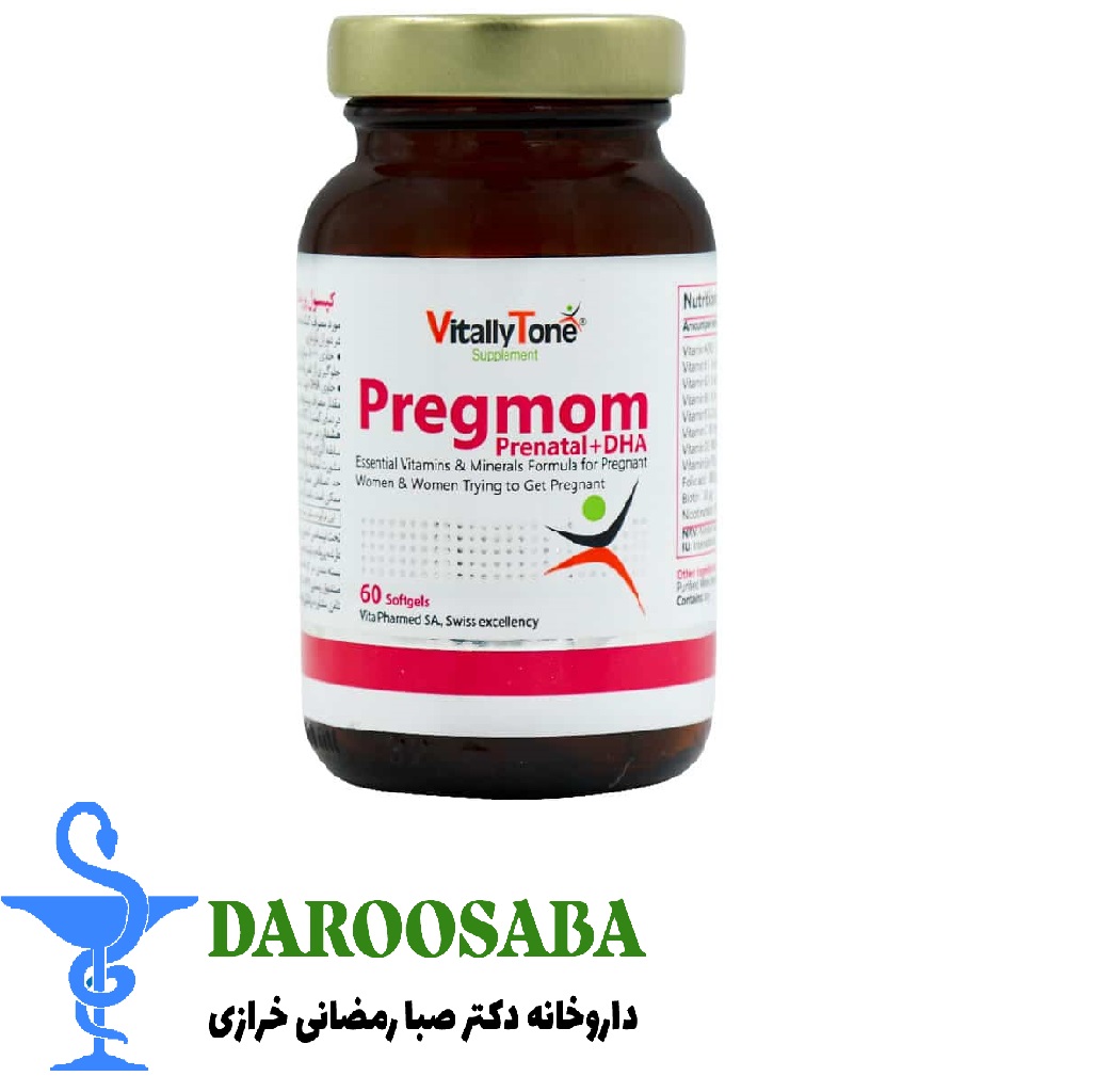 سافت ژل پرگمام ویتالی تون 60 عددی