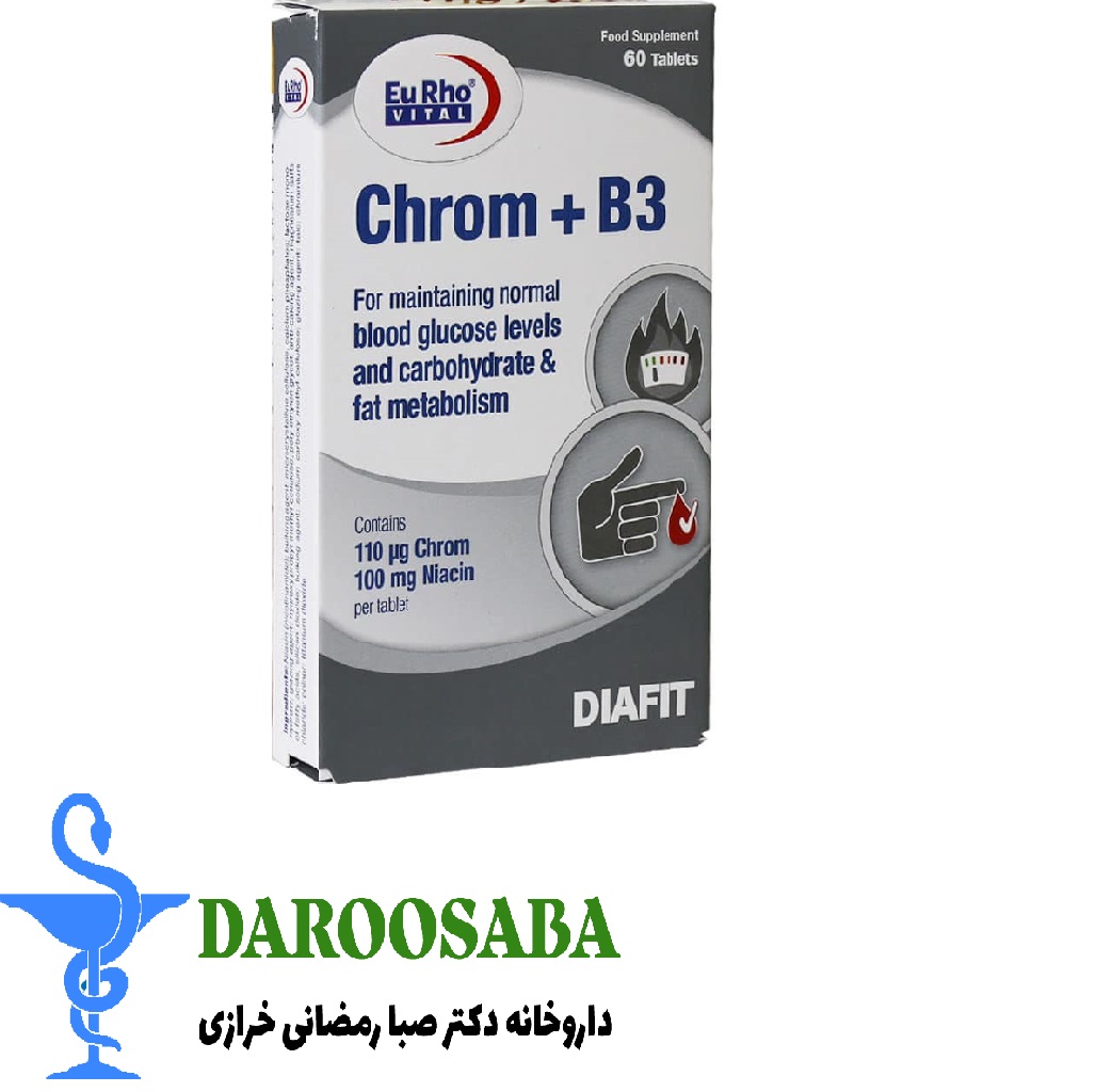 قرص کروم و ویتامین ب3 یوروویتال 60 عدد