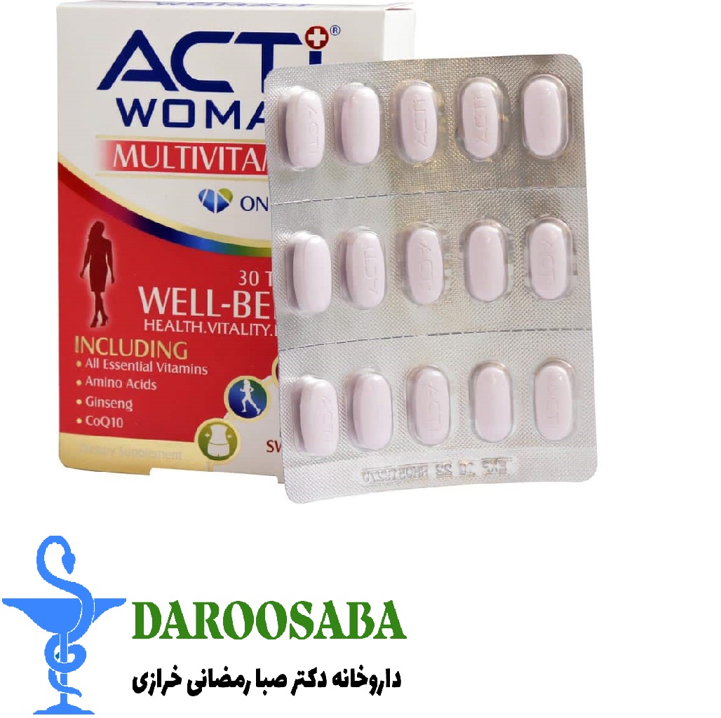 قرص مولتی ویتامین اکتی وومن لیبرتی 30 عدد