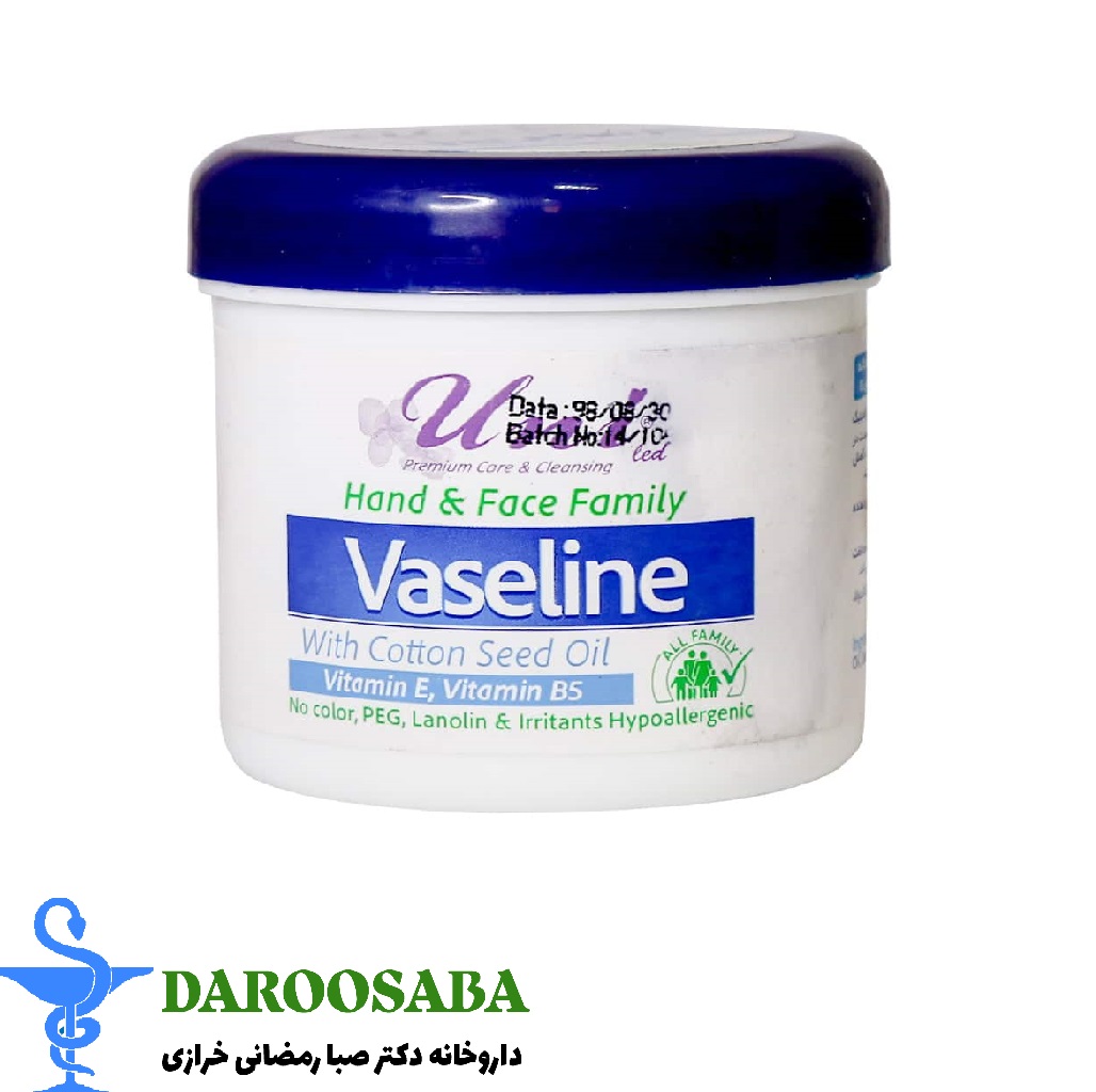 وازلین یونی لد حاوی روغن پنبه دانه 100 گرم