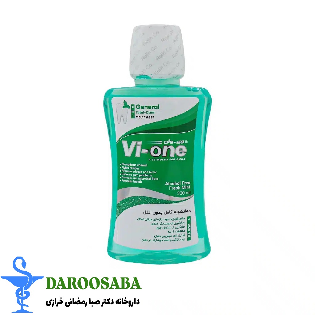 دهانشویه جنرال 6 در 1 وی وان حاوی عصاره نعناع