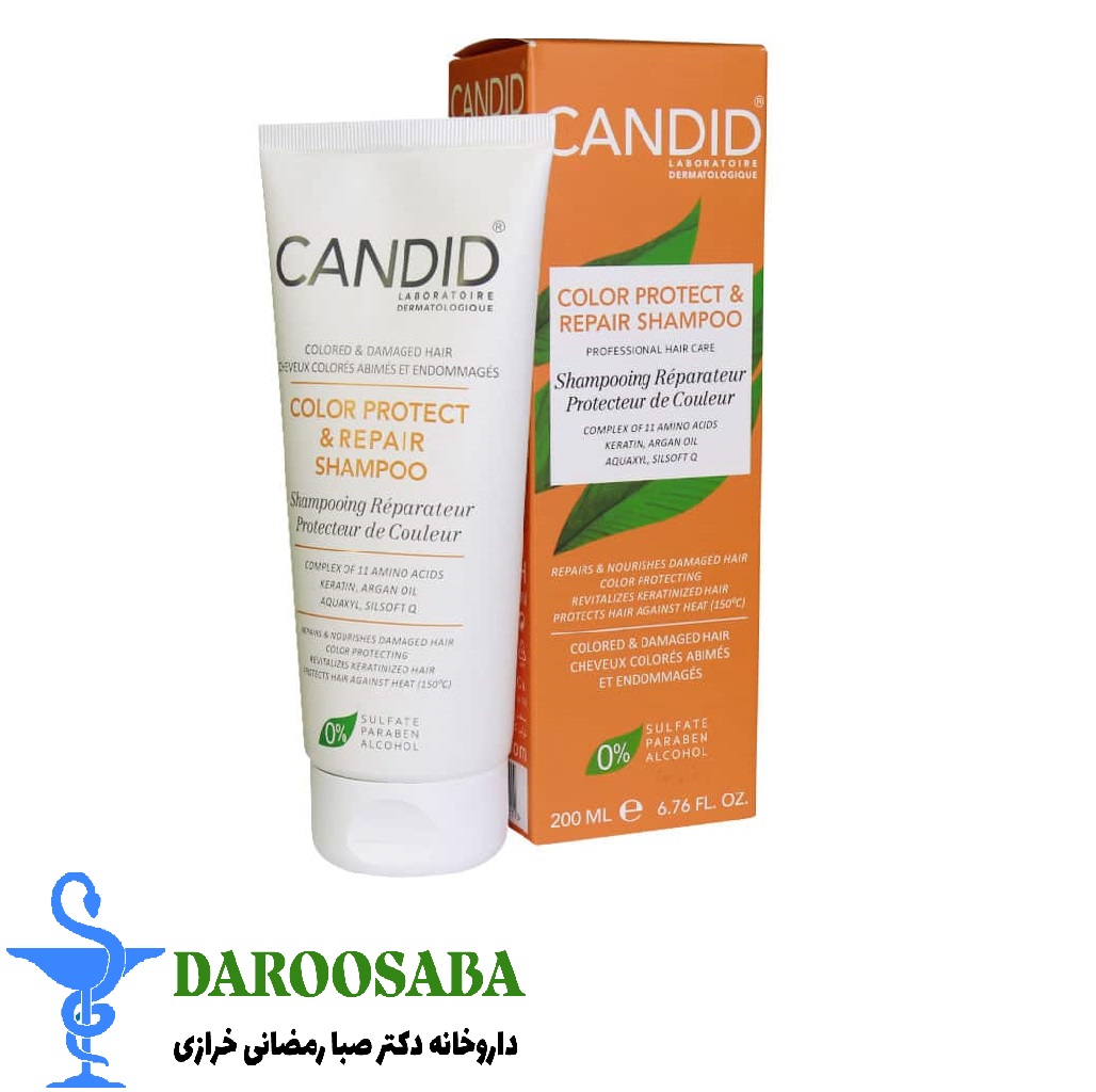 شامپو تثبیت رنگ و ترمیم کننده مو کاندید