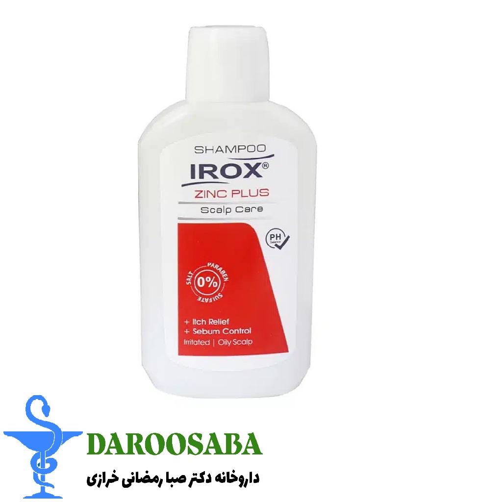 شامپو زینک پلاس فاقد سولفات ایروکس شوره چرب