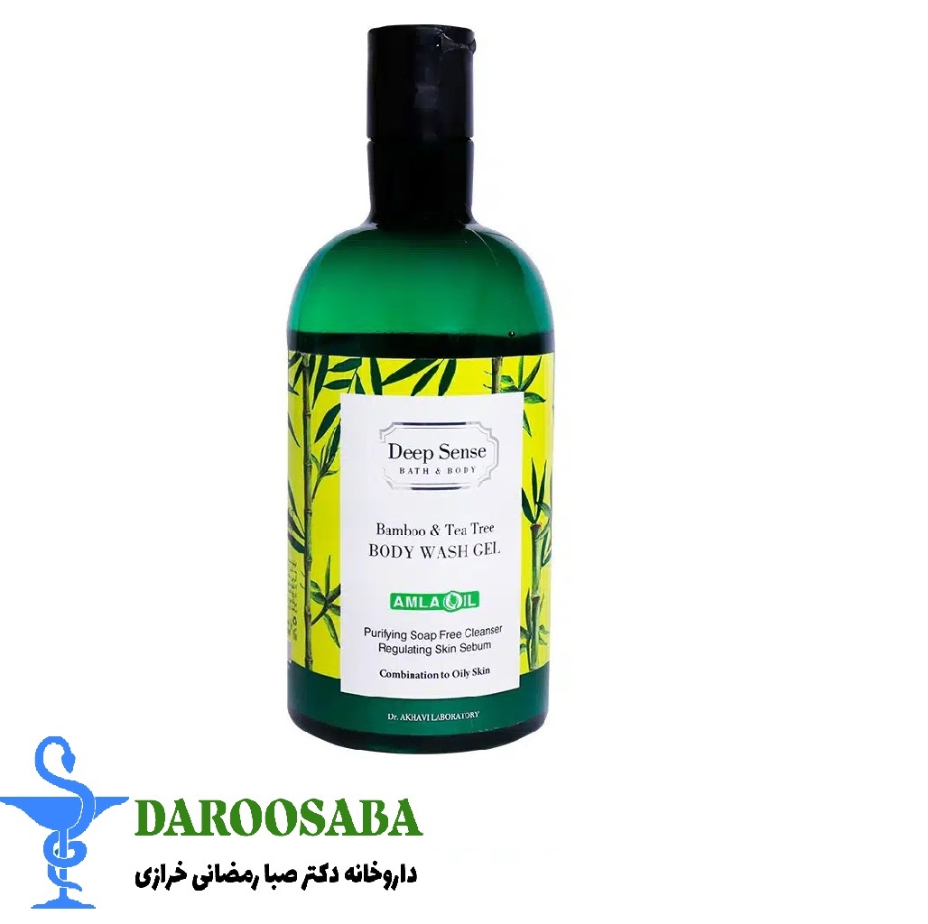 شامپو بدن درخت چای و بامبو پوست چرب دیپ سنس