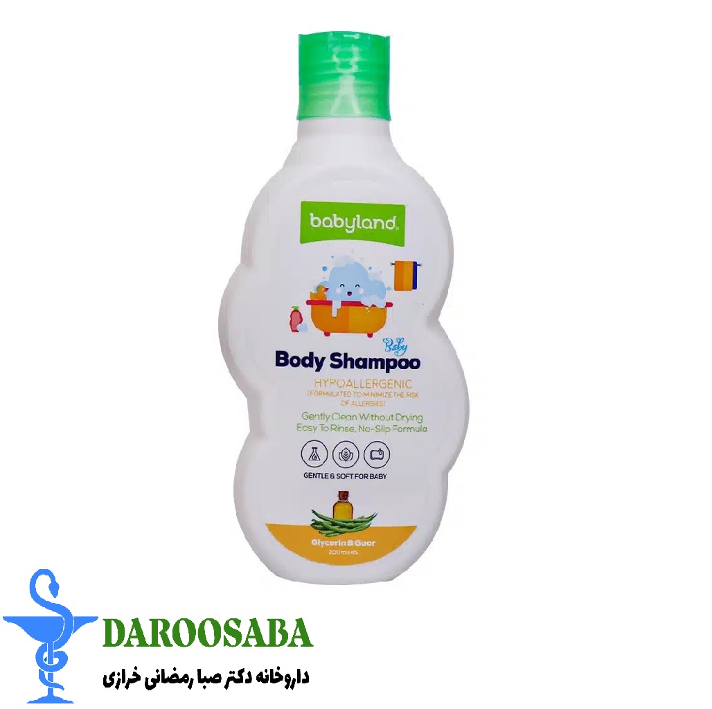 شامپو بدن کودک گلیسیرین و گوار بیبی لند