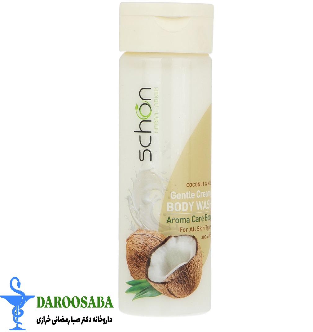 شامپو بدن کرمی مغذی شیر نارگیل شون