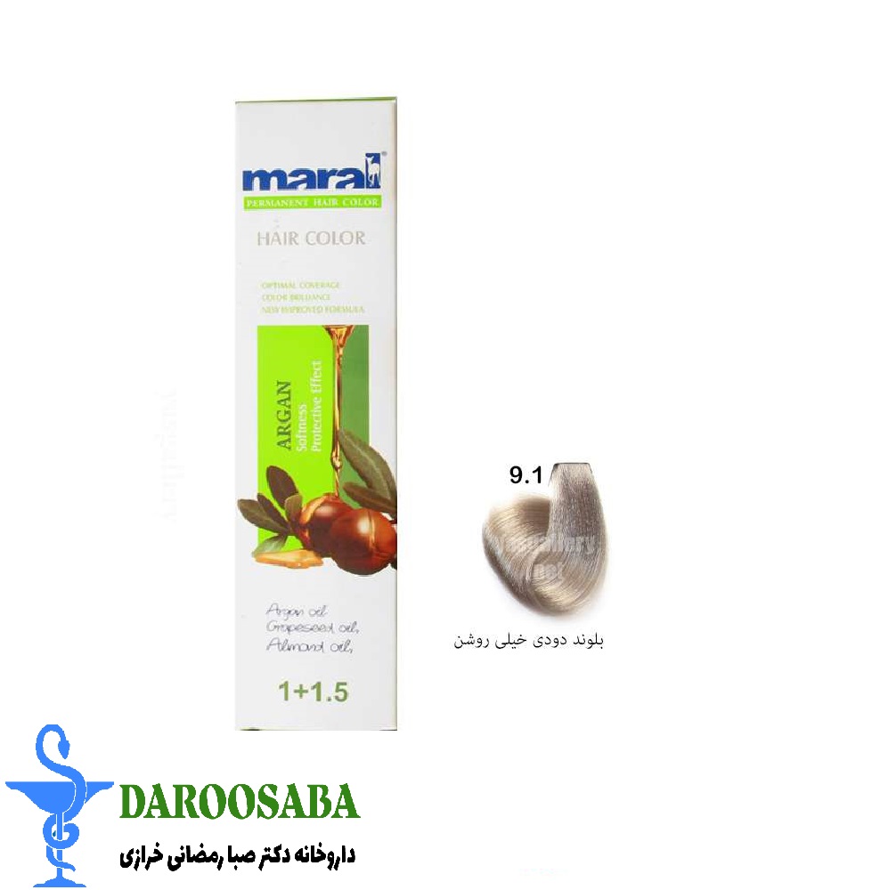 رنگ موی بلوند دودی خیلی روشن مارال