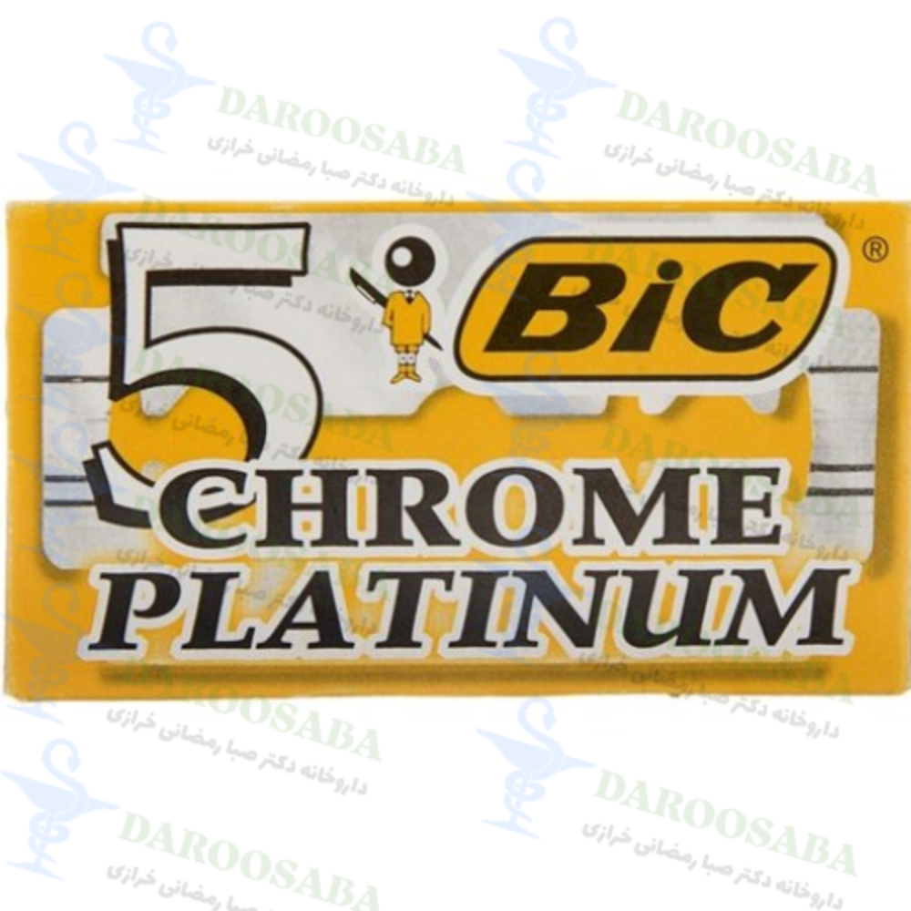 تیغ یدک بیک مدل کروم پلاتونیوم 5 عددی