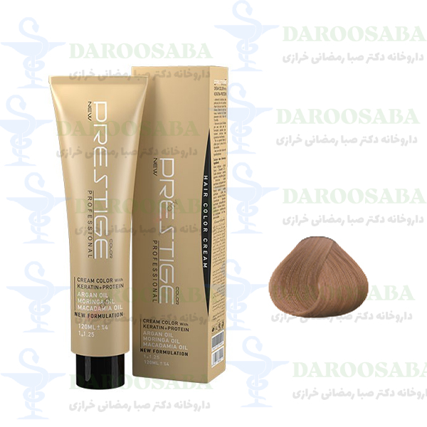 رنگ مو بلوند فندقی متوسط شماره 7.65 پرستیژ
