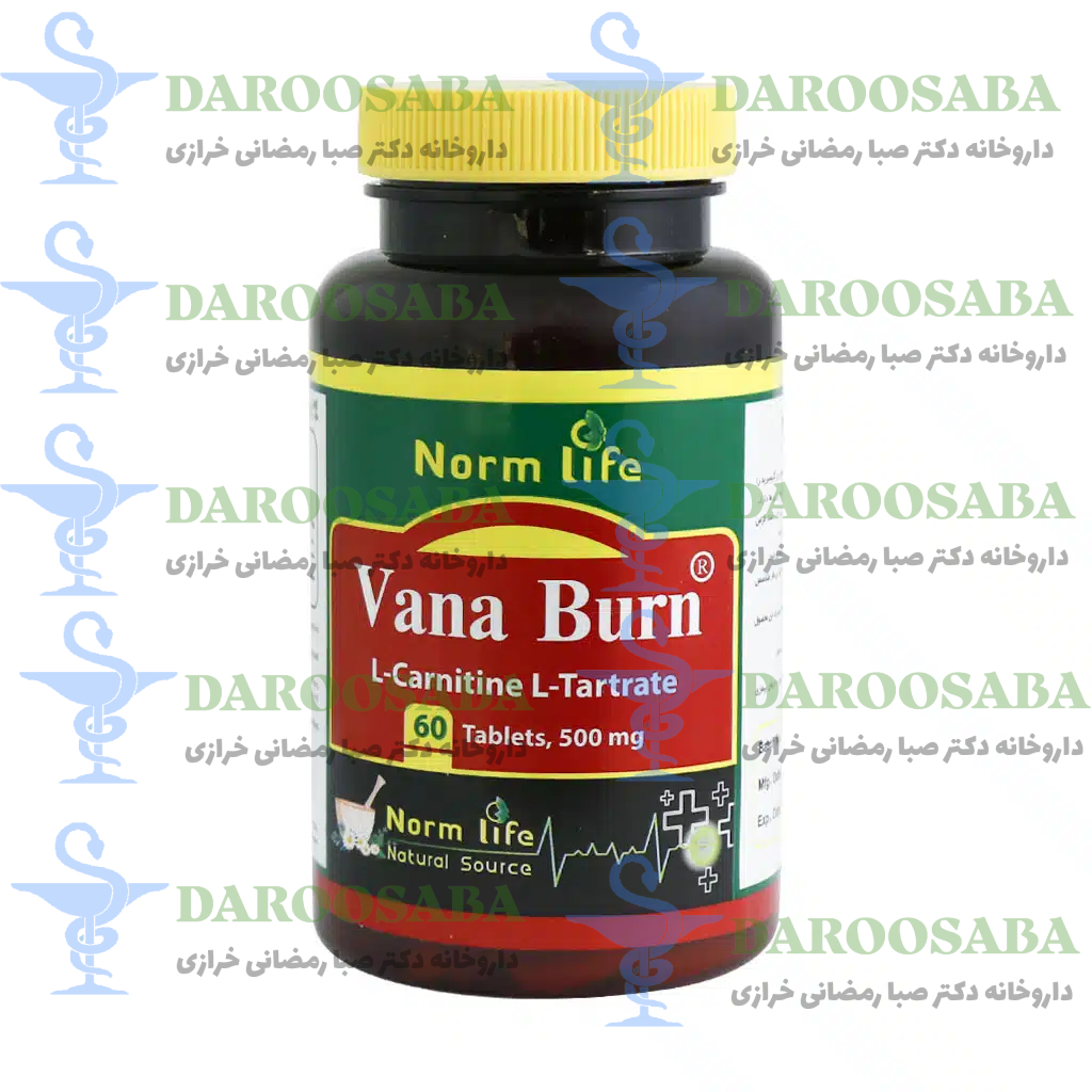 قرص ال کارنیتین وانا برن 500 میلی گرم نورم لایف 60 عدد