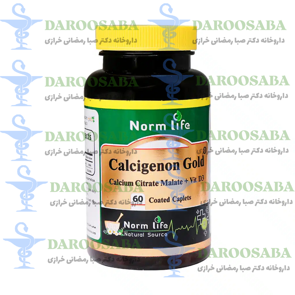 قرص روکش دار کلسی ژنون گلد نورم لایف 60 عدد