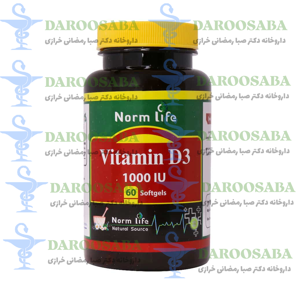 سافت ژل ویتامین د3 1000 واحد نورم لایف 60 عدد