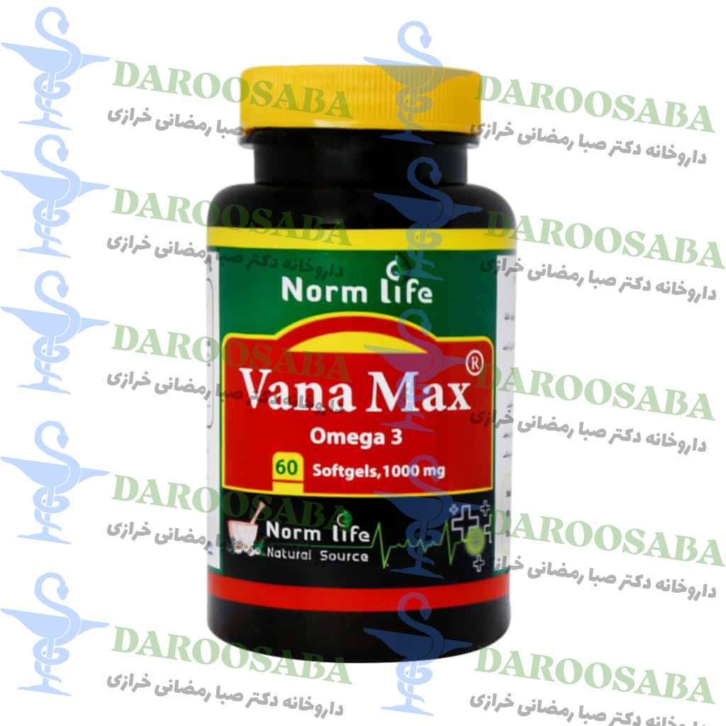 سافت ژل امگا 3 وانا مکس نورم لایف 1000 میلی گرم 60 عدد