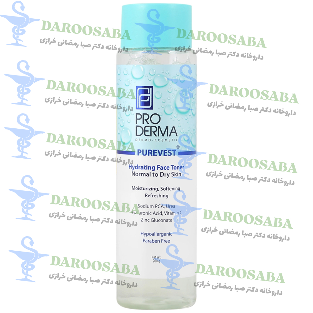 تونر آبرسان پوست خشک پیور وست پرودرما