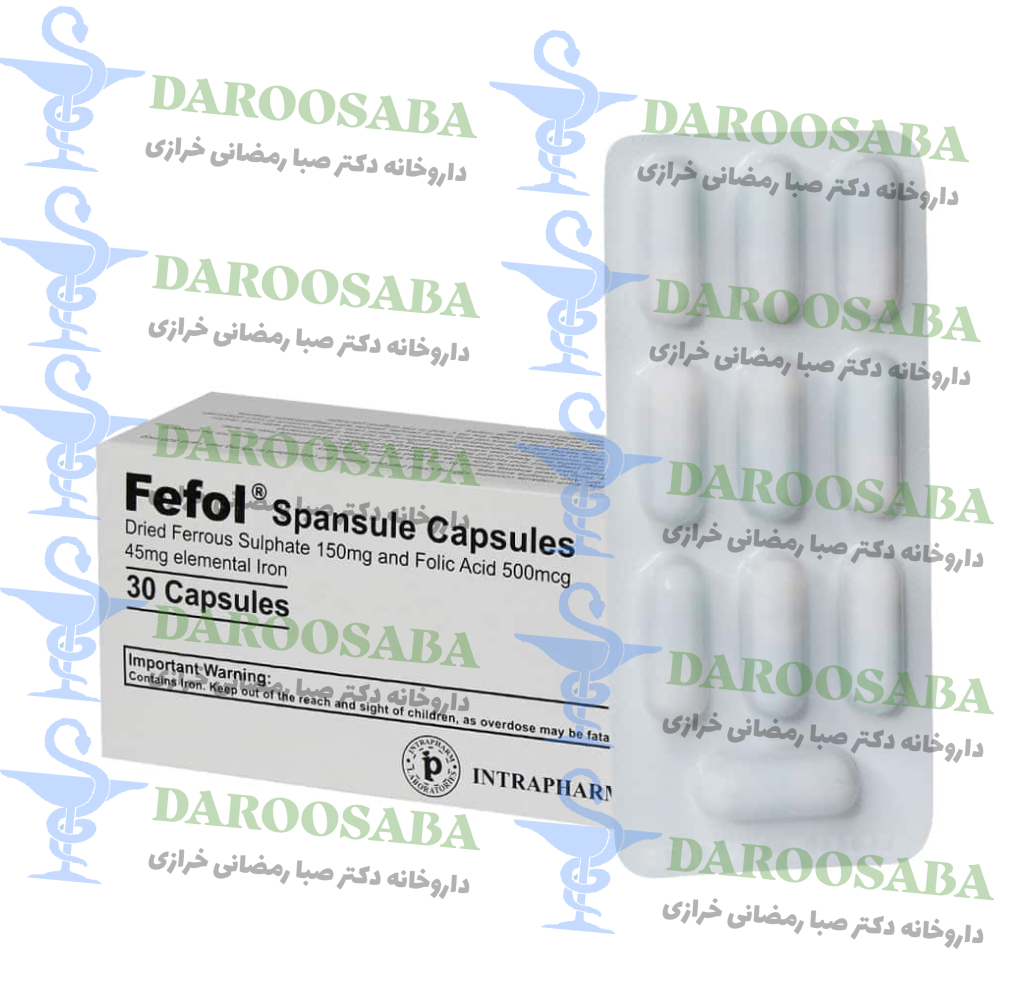قرص آهن ففول اسپانسول اینترافارم 30 عدد
