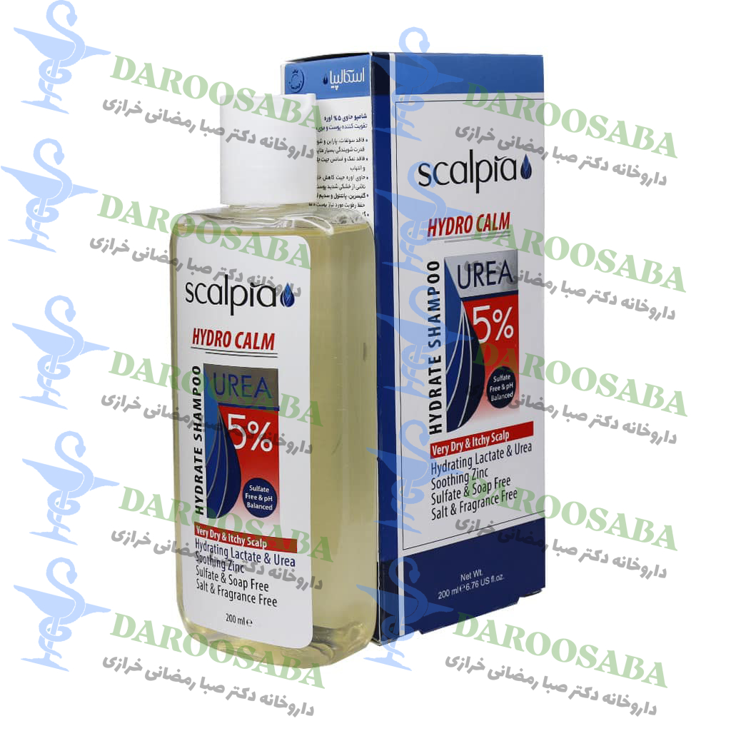 شامپو 5 درصد اوره اسکالپیا پوست و موی سر بسیار خشک