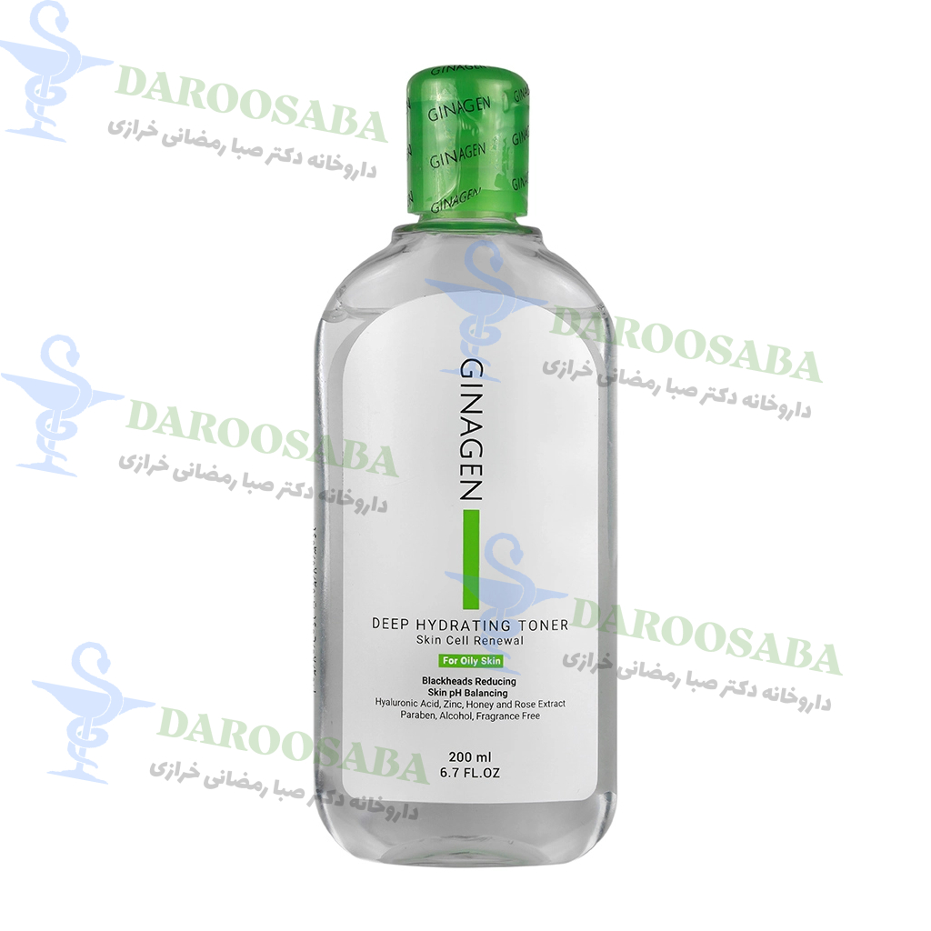 تونر رطوبت رسان عمیق پوست چرب ژیناژن