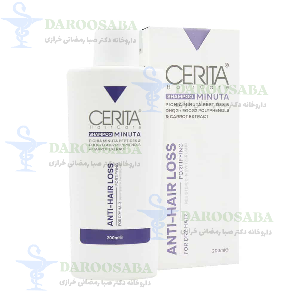 شامپو ضد ریزش مینوتا موی خشک سریتا