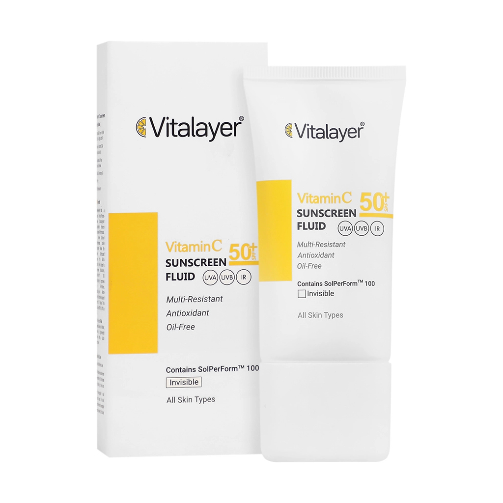 فلوئید ضد آفتاب ویتامین سی SPF50 ویتالیر